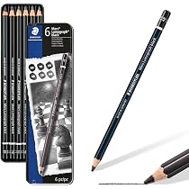 ステッドラー　Mars 鉛筆　HB ・B ・2B ・4B ・6B 1ダースずつ ステッドラー マルス ルモグラフ ブラック 鉛筆 描画用デッサン カーボン芯